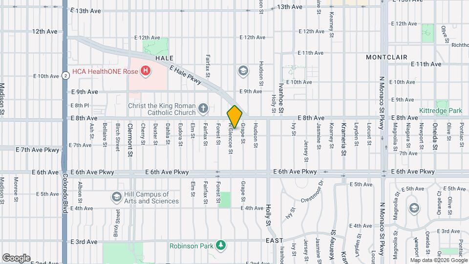 760 Glencoe St Map and Location Details