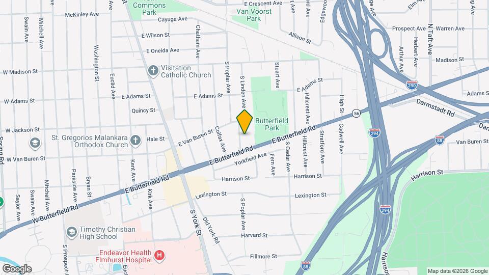 893 S Poplar Ave Map and Location Details