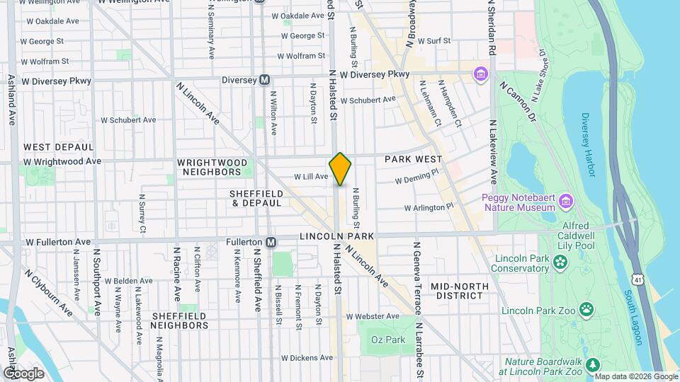 2505-2507 N Halsted St Map and Location Details
