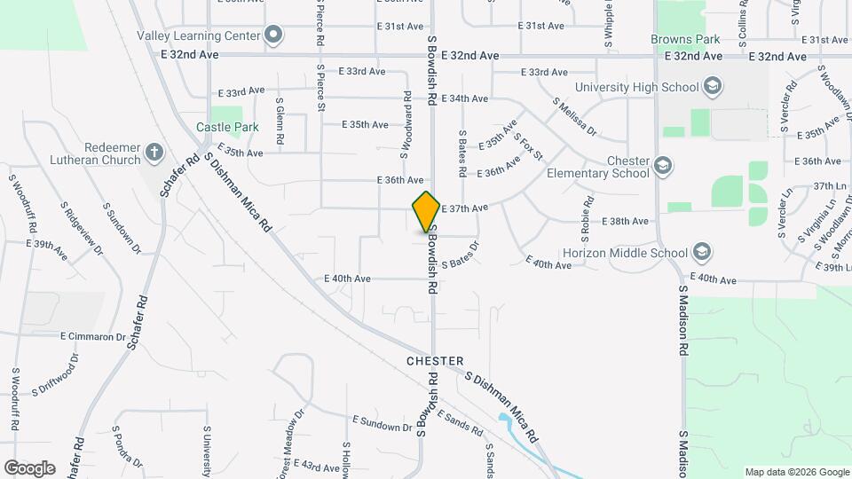3816 S Bowdish Rd Map and Location Details