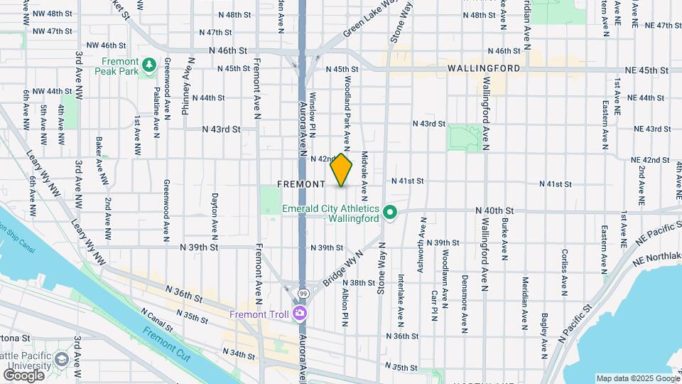 4037 Woodland Park Ave N Map and Location Details