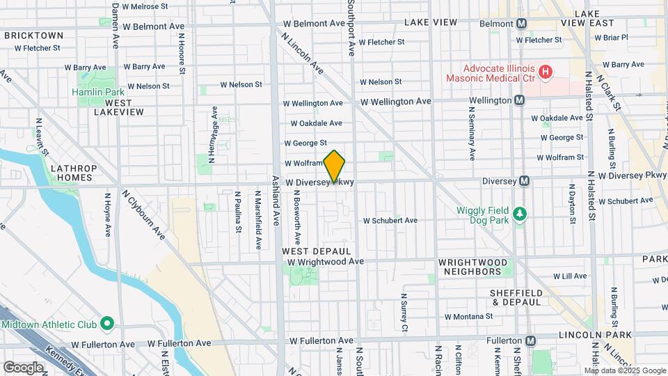 1435 W Diversey Pkwy Map and Location Details