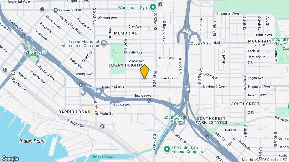 3123 Logan Ave Map and Location Details