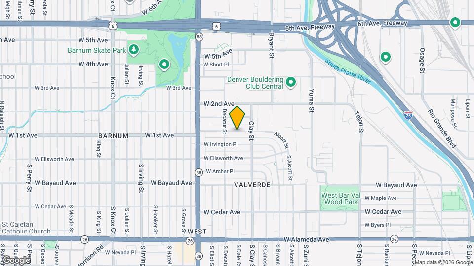 2750 W 1st Ave Map and Location Details