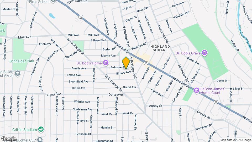 825 Elmore Ave Map and Location Details