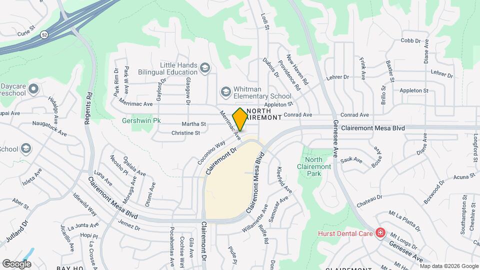 3820 Merrimac Ave Map and Location Details