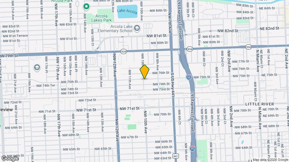 954 NW 75th St Map and Location Details