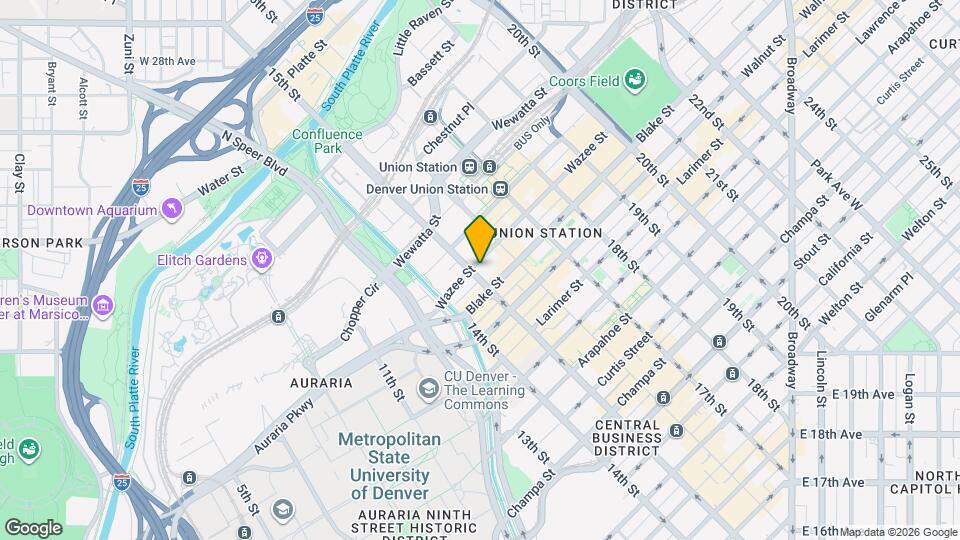 1510 Wazee St Mapa y Detalles de la Ubicación