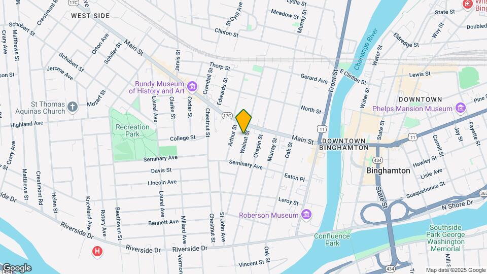 69 Walnut St Student Housing Mapa y Detalles de la Ubicación