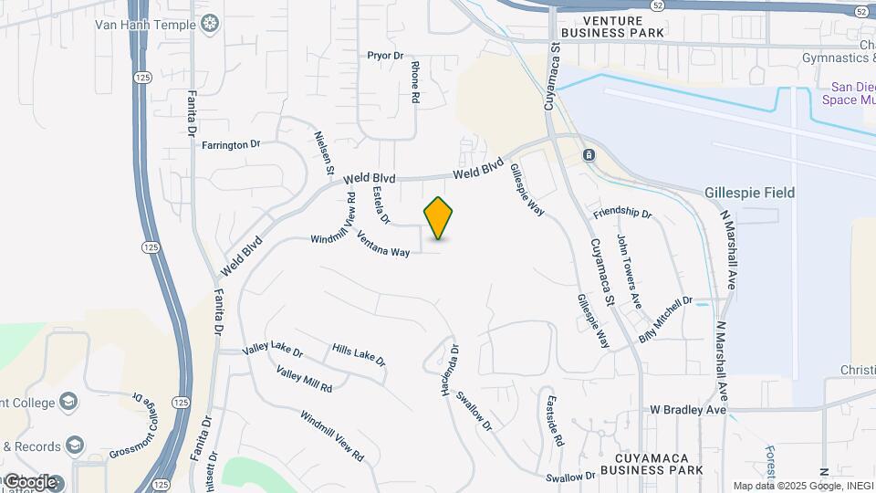 1939 Ventana Way Map and Location Details