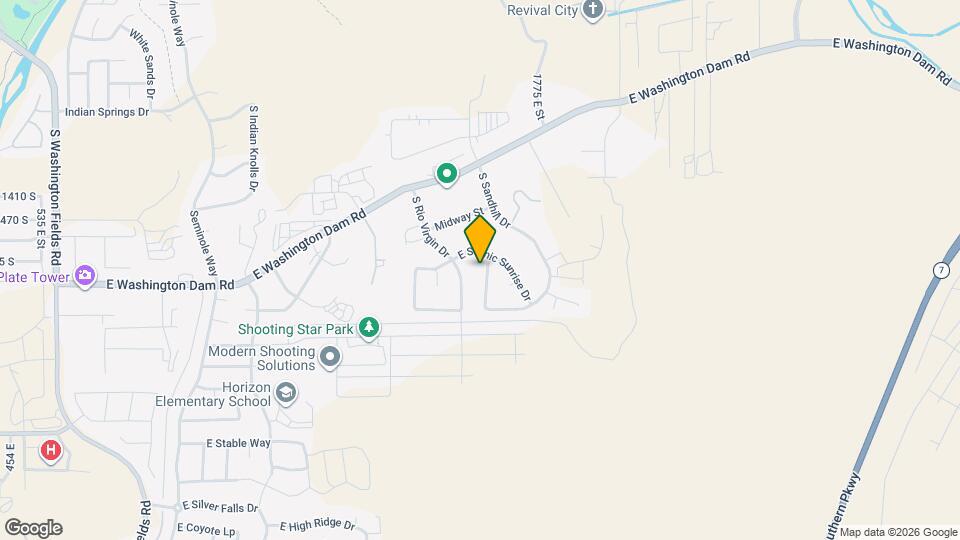 1580 S Amity Ln Map and Location Details