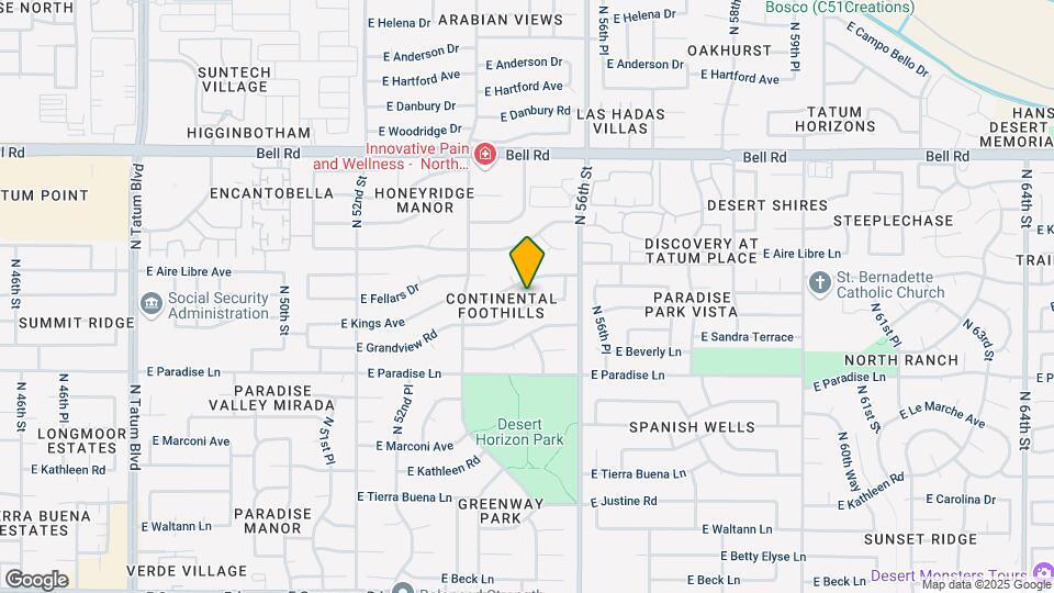 5502 E Grandview Rd Map and Location Details