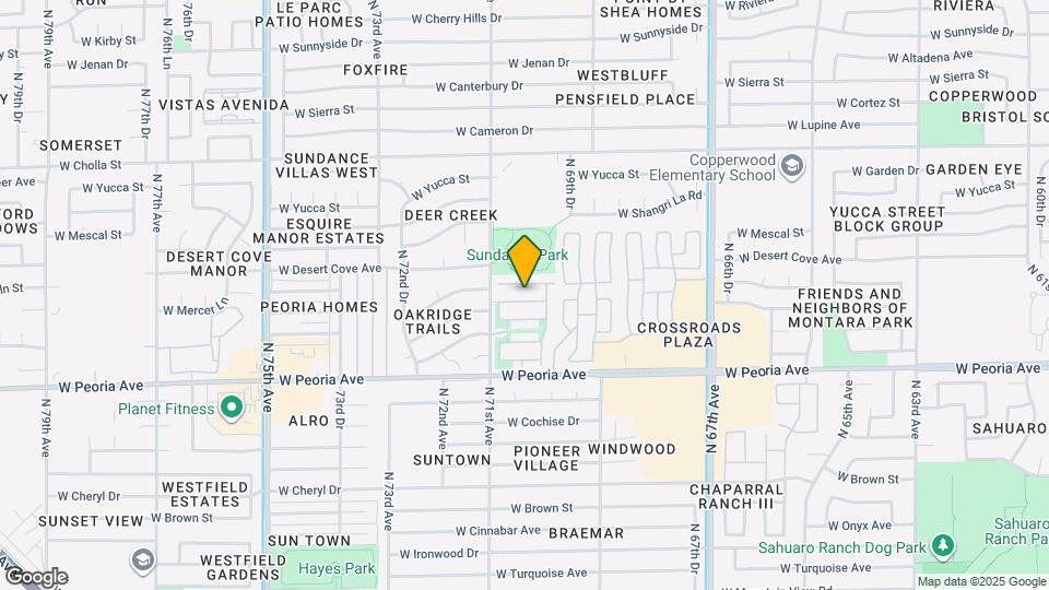 7022 W Mercer Ln Map and Location Details