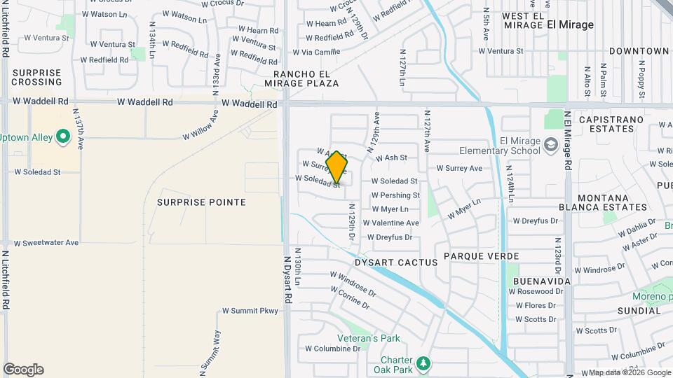 12919 W Soledad St Map and Location Details