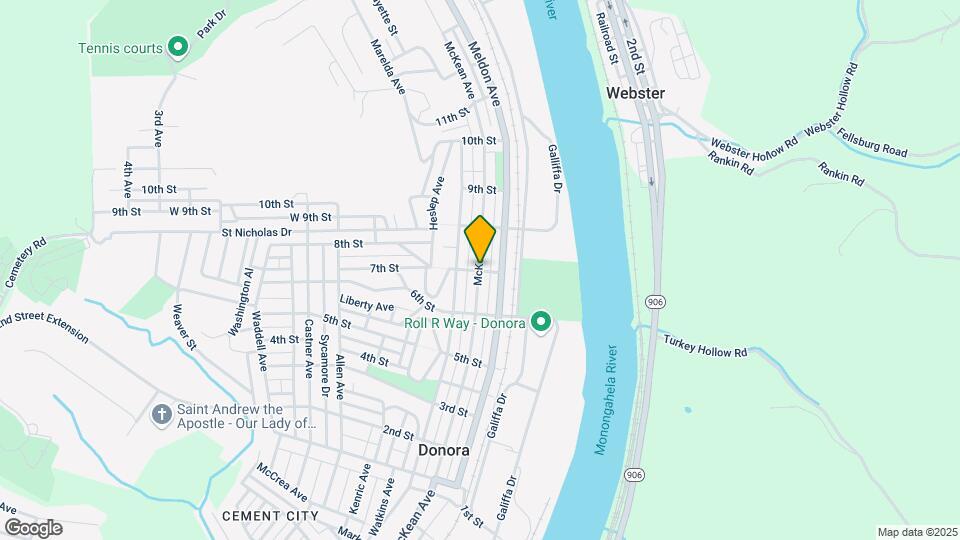 Donora Apartments Map and Location Details