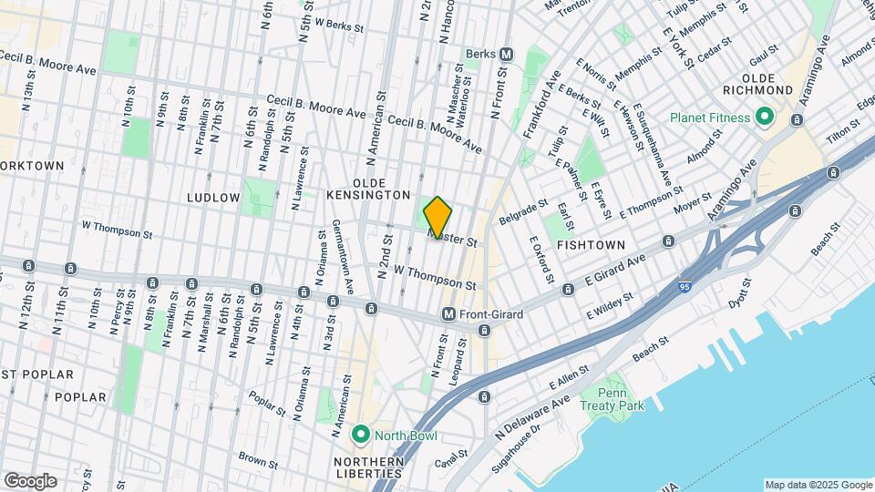 1340 N Howard St Mapa y Detalles de la Ubicación