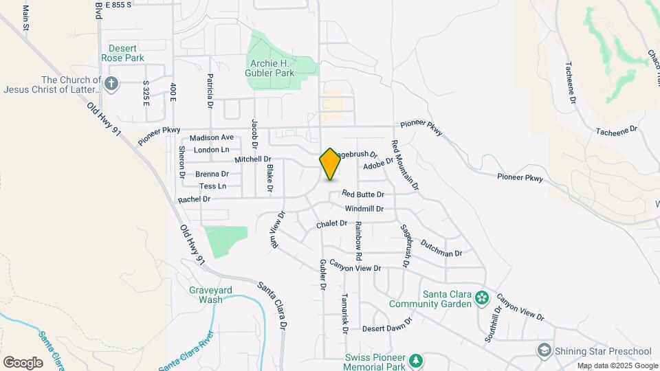 3598 Red Butte Dr Map and Location Details