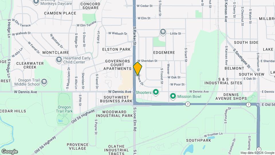 821 S Edgemere Dr Map and Location Details