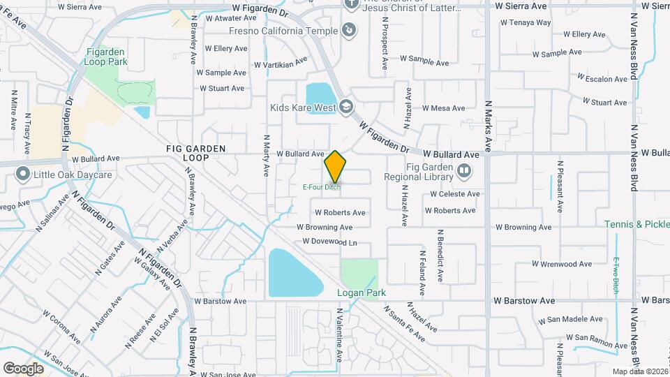 5707 N Valentine Ave Map and Location Details