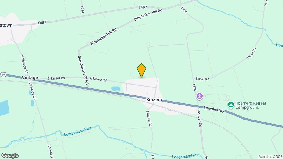 33 N Kinzer Rd Map and Location Details