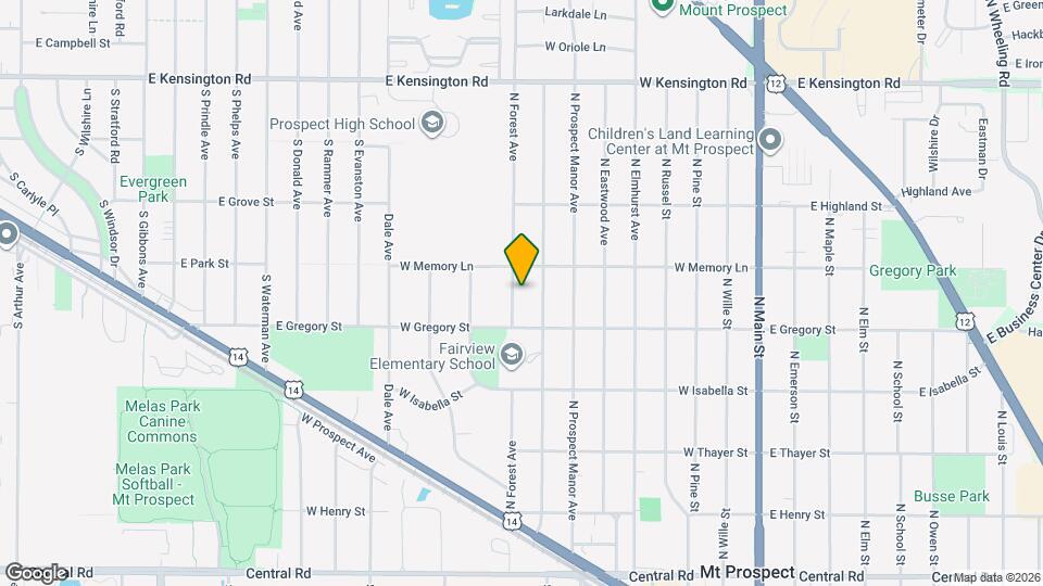 413 N Forest Ave Map and Location Details