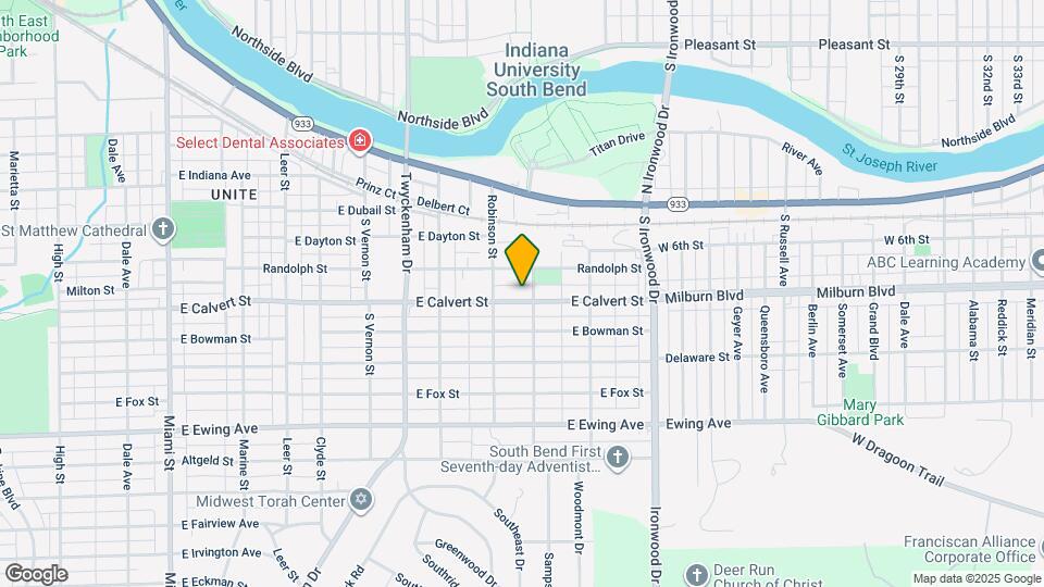 1729 E Calvert St Map and Location Details
