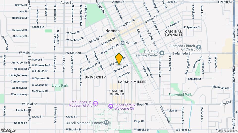 207 W Apache St Map and Location Details