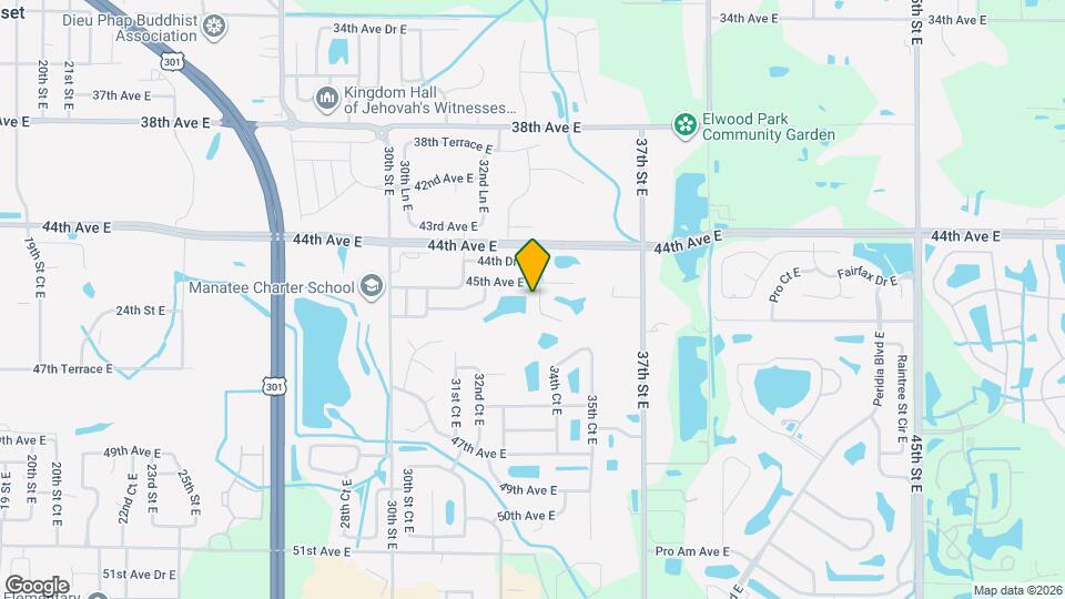 4514 33rd Ct E Map and Location Details