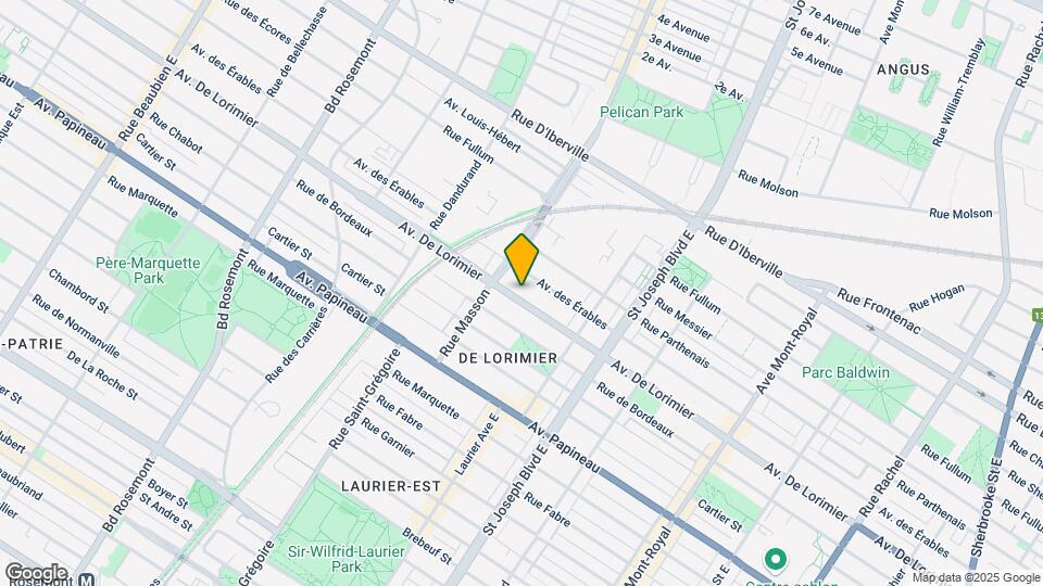 5317-5325 De Lorimier Av Map and Location Details