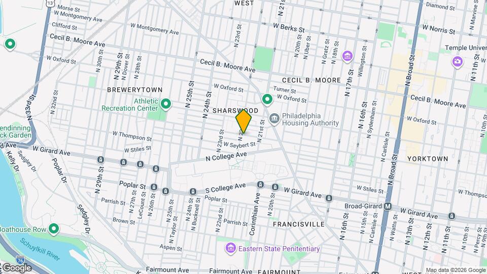 2142 Master St Map and Location Details