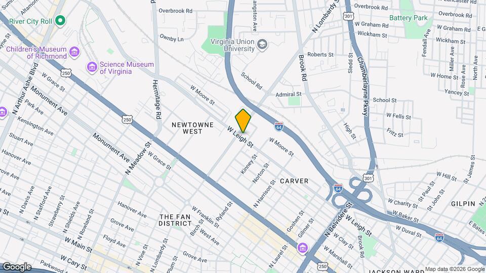 1510 W Leigh St Map and Location Details