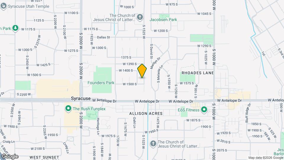 1470 S 1525 W Map and Location Details