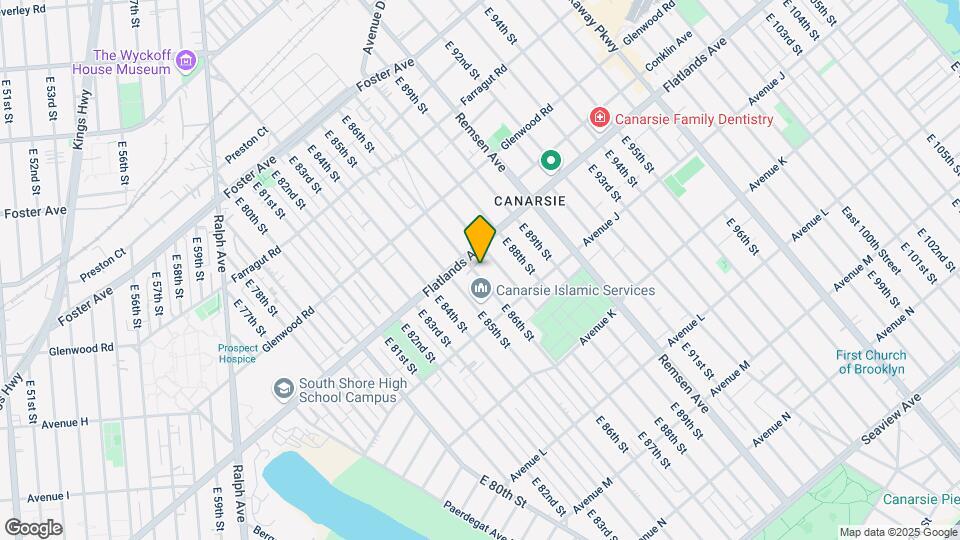 921 E 86th St Mapa y Detalles de la Ubicación