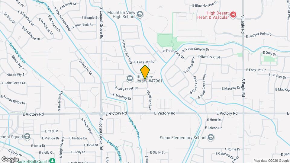 2134 E Dworshak Dr Map and Location Details