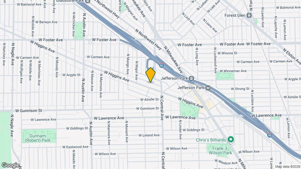 5648 W Higgins Ave Map and Location Details