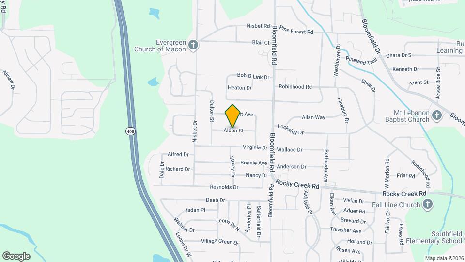 2752 Alden St Map and Location Details