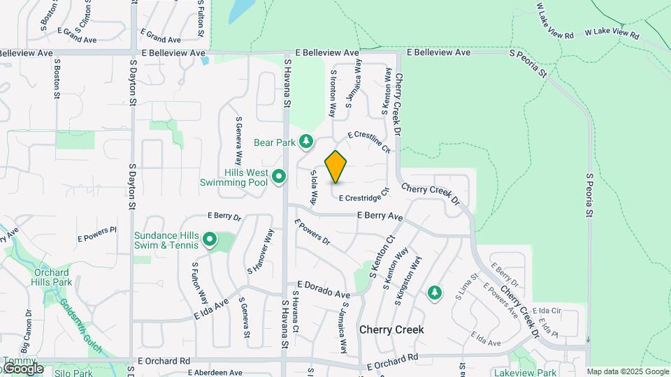 10739 E Crestridge Cir Map and Location Details