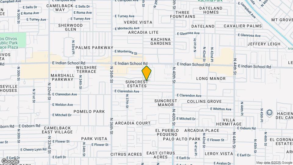 3808 E Fairmount Ave Map and Location Details