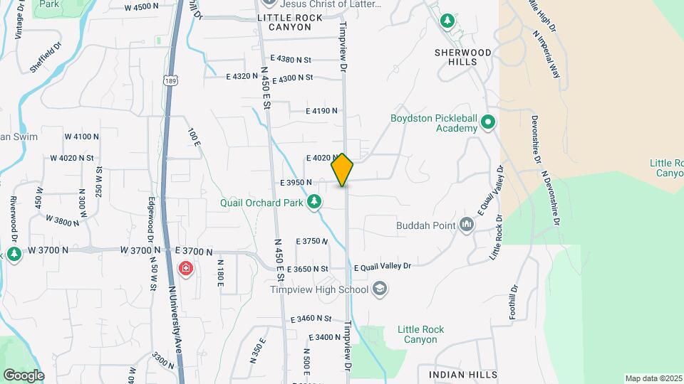 3915 Timpview Dr, Unit Basement Map and Location Details