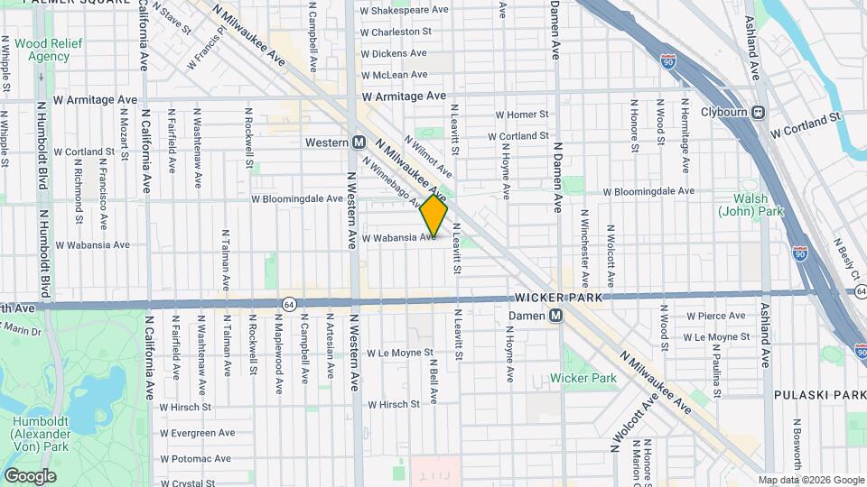 2223 W Wabansia Ave Map and Location Details