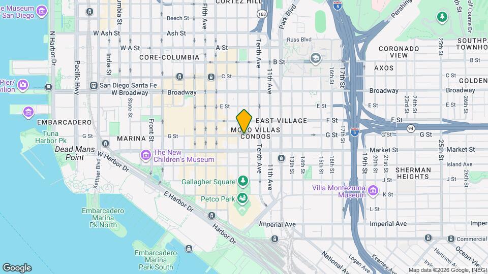 875 G St, Unit 508 Mapa y Detalles de la Ubicación