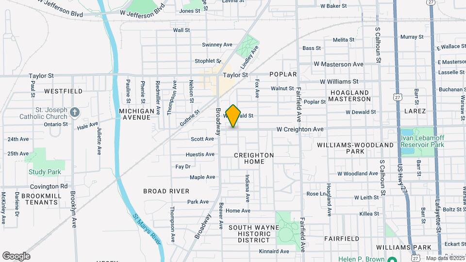 911 W Creighton Ave Map and Location Details