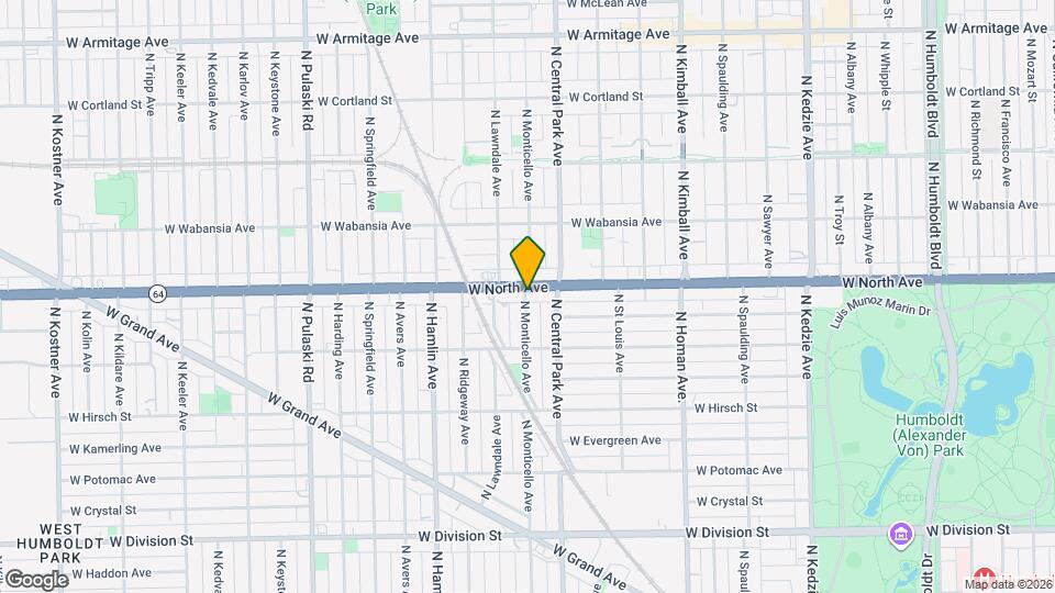 1553 N Monticello Ave, Unit 3 Mapa y Detalles de la Ubicación