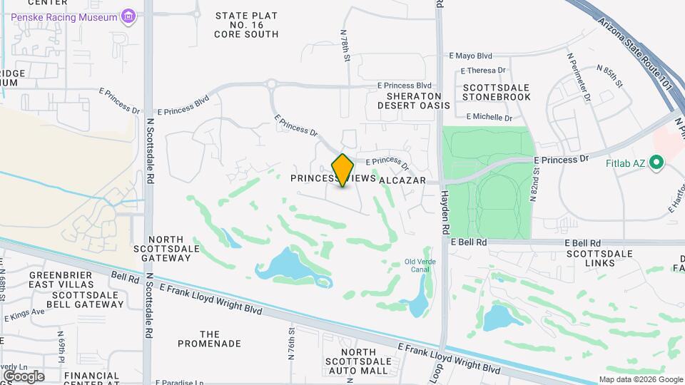 7747 E Monica Dr Map and Location Details