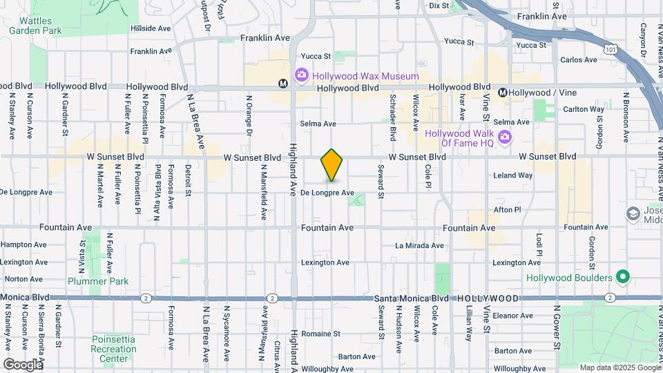 1408 N Las Palmas Ave Map and Location Details