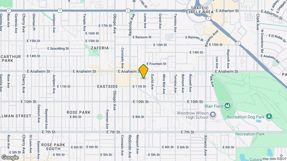 1139 Loma Ave Mapa y Detalles de la Ubicación