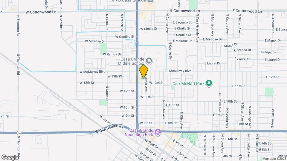 1305 N Arbor Ave Map and Location Details