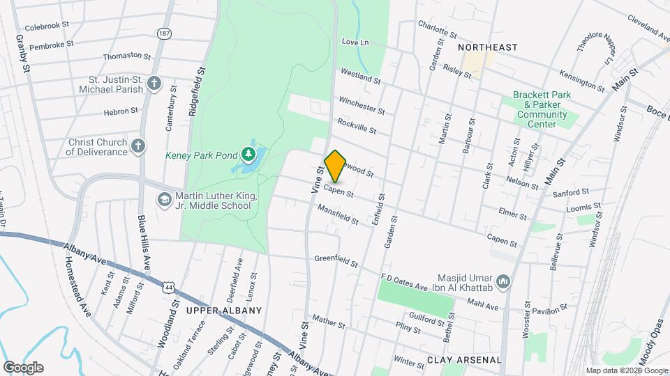 314 Capen St Map and Location Details