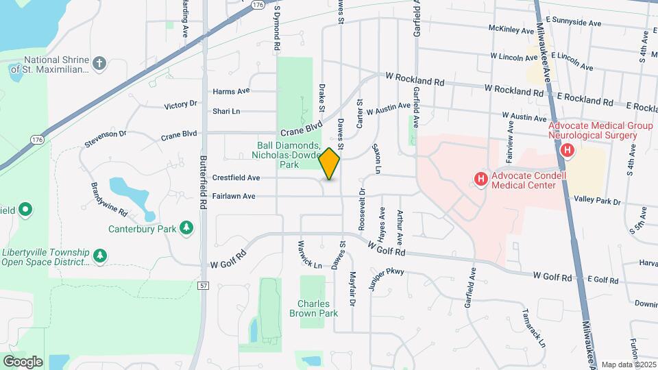 826 Crestfield Ave Map and Location Details