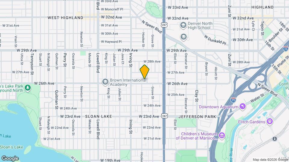 3155 W 26th Ave Map and Location Details